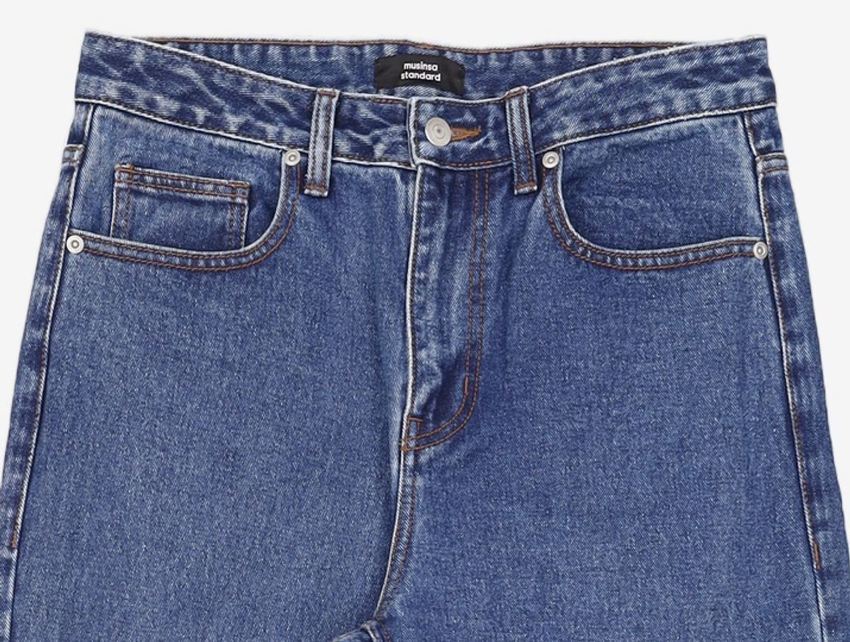 무신사 스탠다드(MUSINSA STANDARD) 레귤러 핏 데님 팬츠 [미디엄 인디고] 30