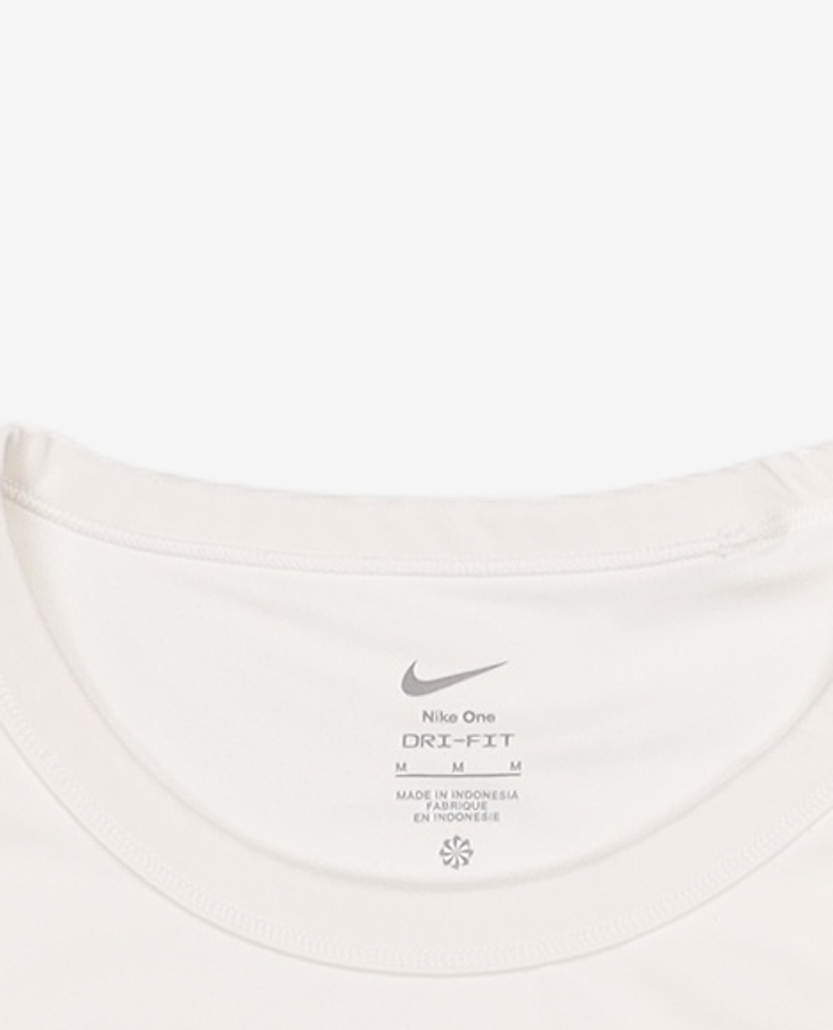 나이키(NIKE) 원 피티드 드라이 핏 반팔 크롭 탑 W - 화이트:블랙 / FN2805-100 M