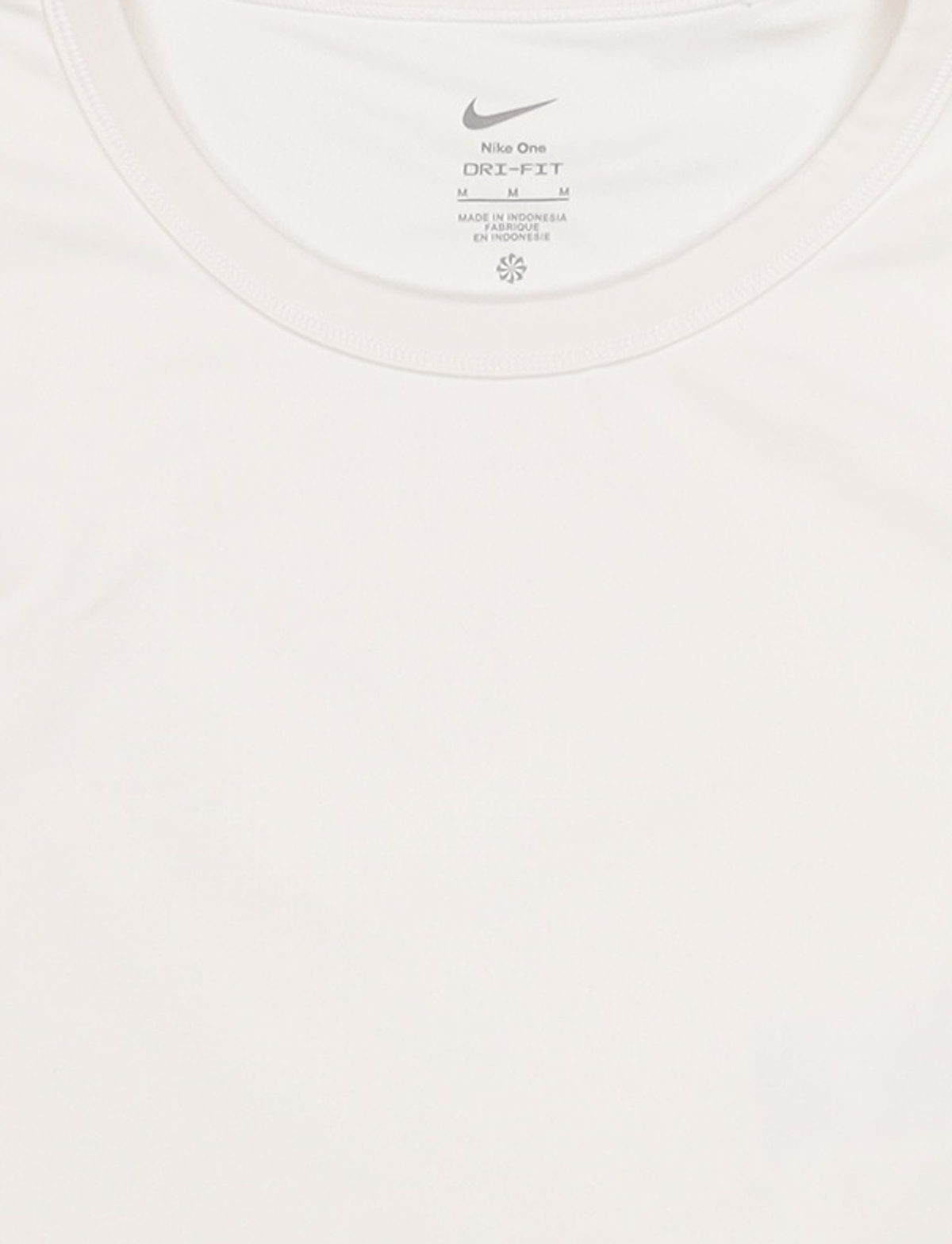 나이키(NIKE) 원 피티드 드라이 핏 반팔 크롭 탑 W - 화이트:블랙 / FN2805-100 M