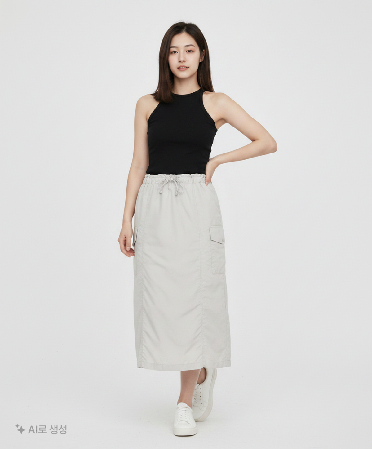스파오(SPAO) 롱스커트 L