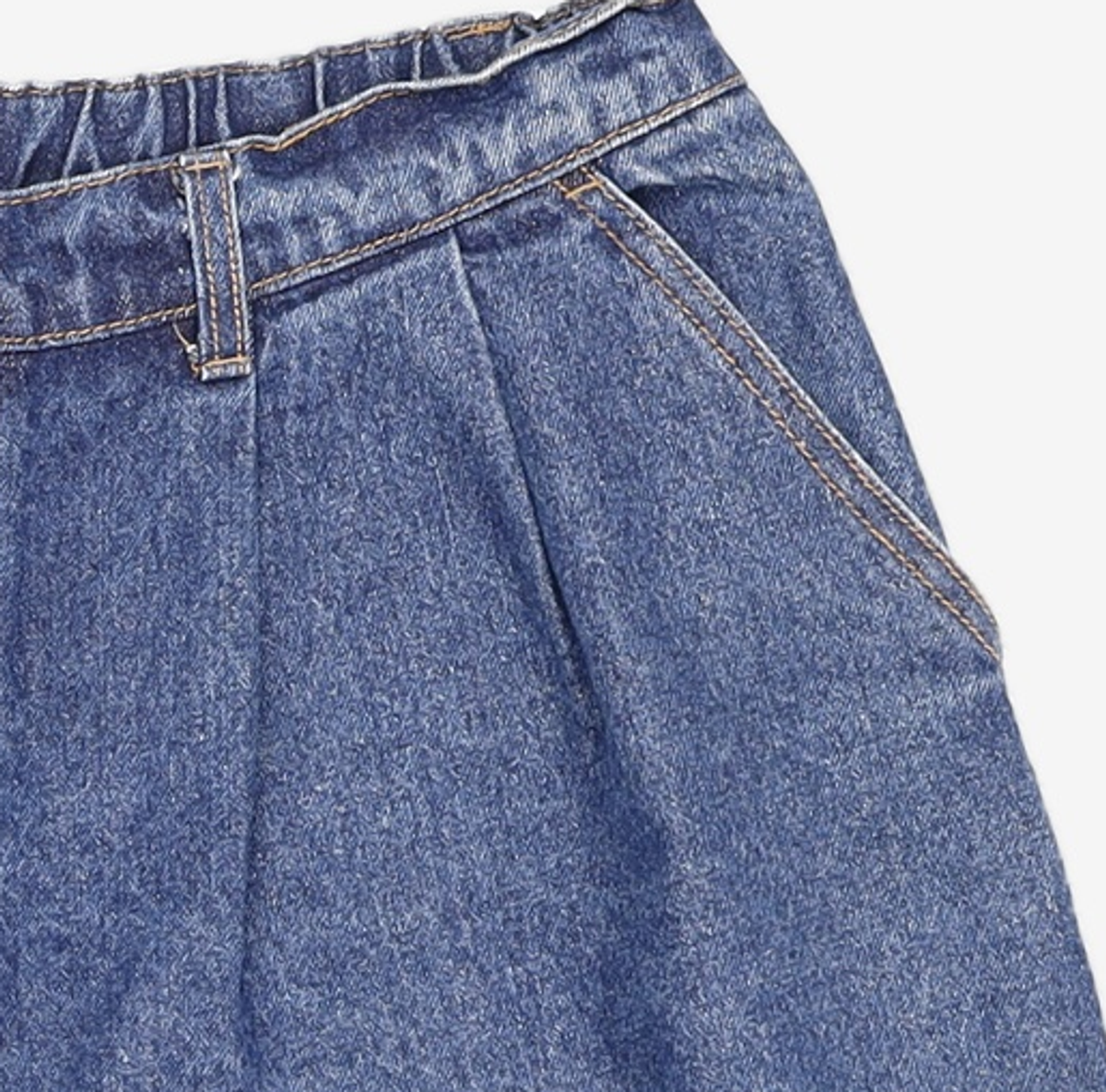 사운즈라이프(SOUNDSLIFE) Two Tuck denim Shorts Medium Indigo XL