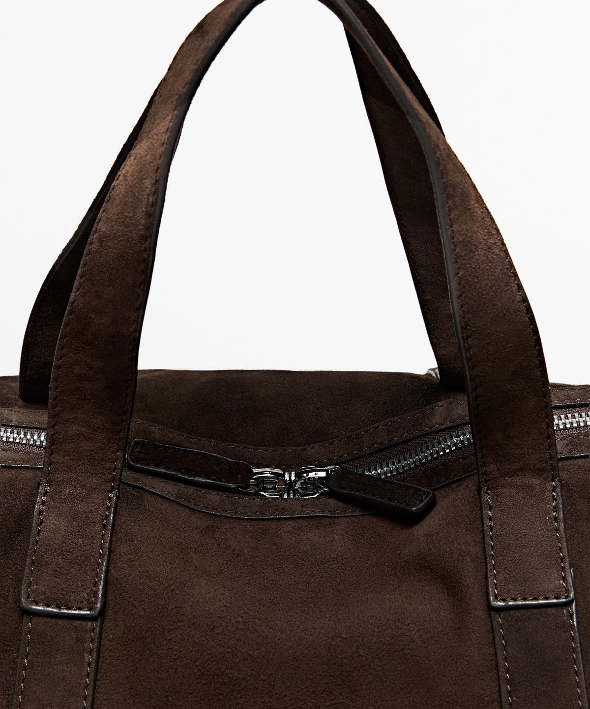 마시모두띠(MASSIMO DUTTI) 스플릿 스웨이드 레더 스포츠 백