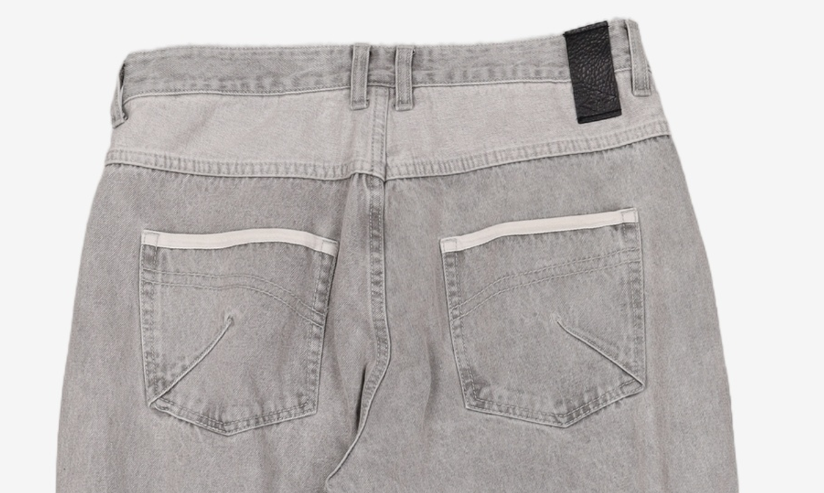 이티씨이(ETCE) CURVED PANEL DENIM PANTS 2.0 (GRAY) L