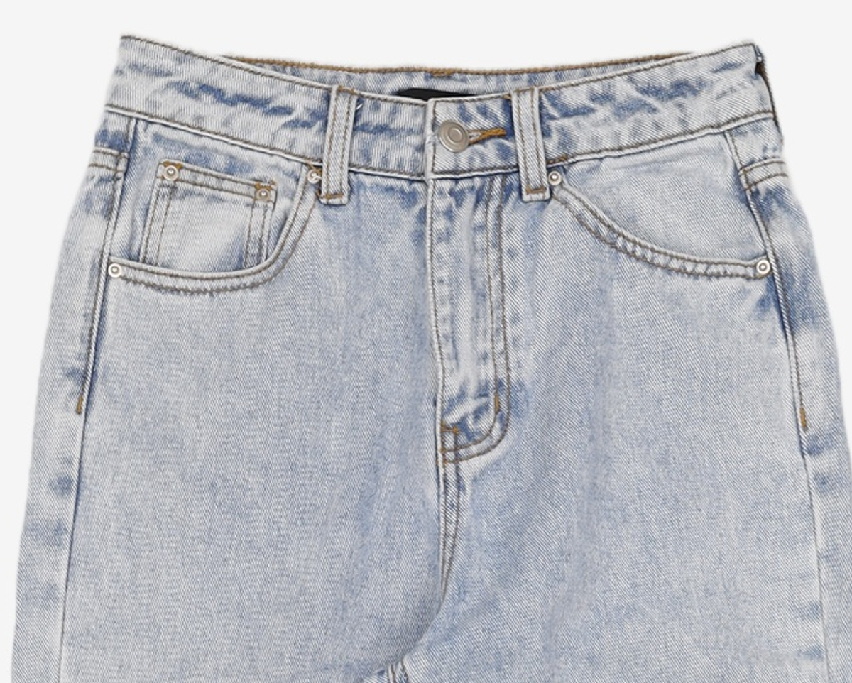 룩캐스트(LOOKAST) 라이트 블루 크리스 데님 팬츠 / LIGHT BLUE CRIS DENIM PANTS S