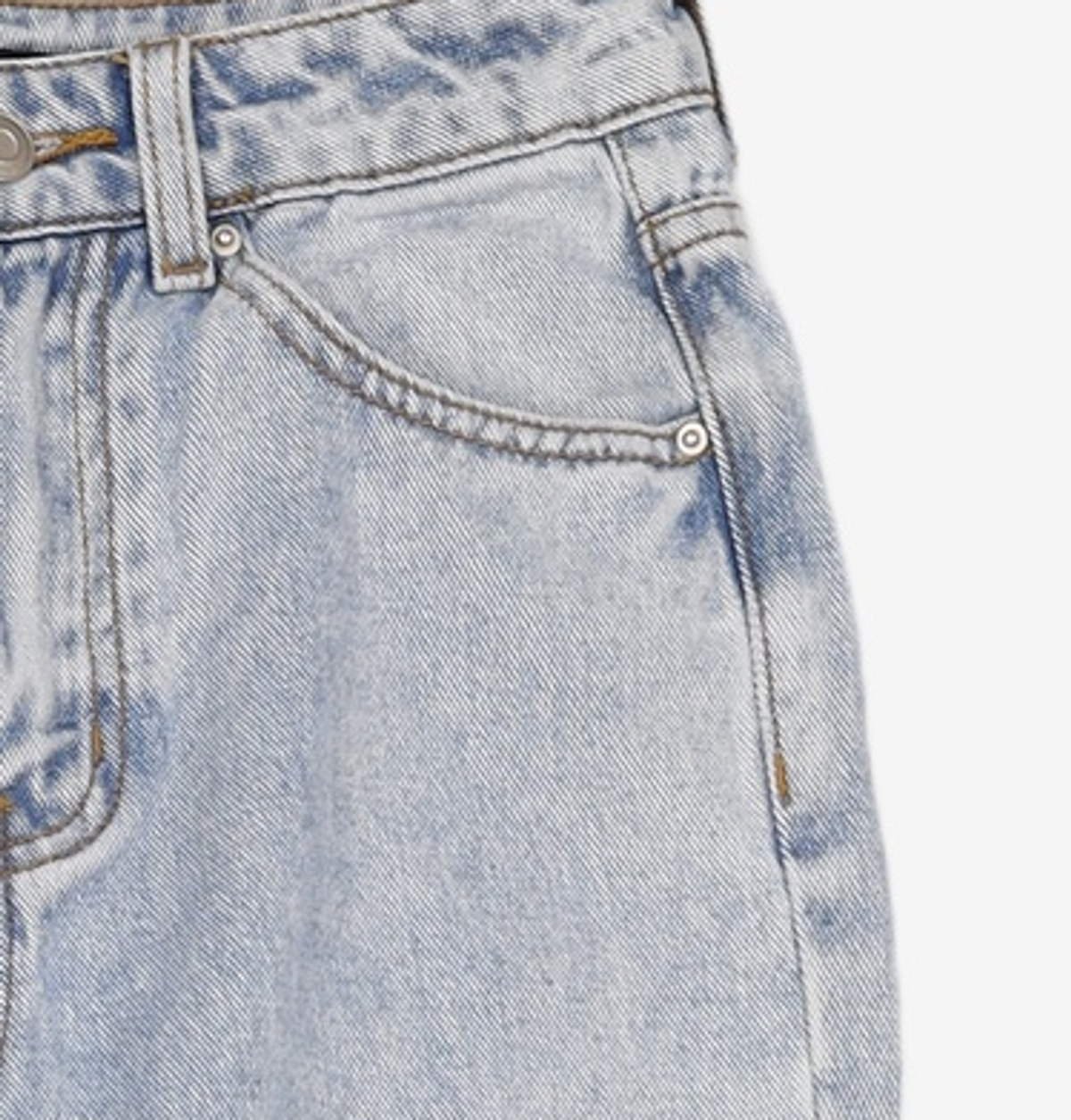 룩캐스트(LOOKAST) 라이트 블루 크리스 데님 팬츠 / LIGHT BLUE CRIS DENIM PANTS S