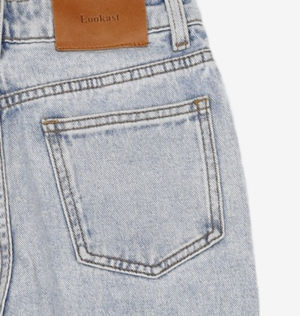 룩캐스트(LOOKAST) 라이트 블루 크리스 데님 팬츠 / LIGHT BLUE CRIS DENIM PANTS S