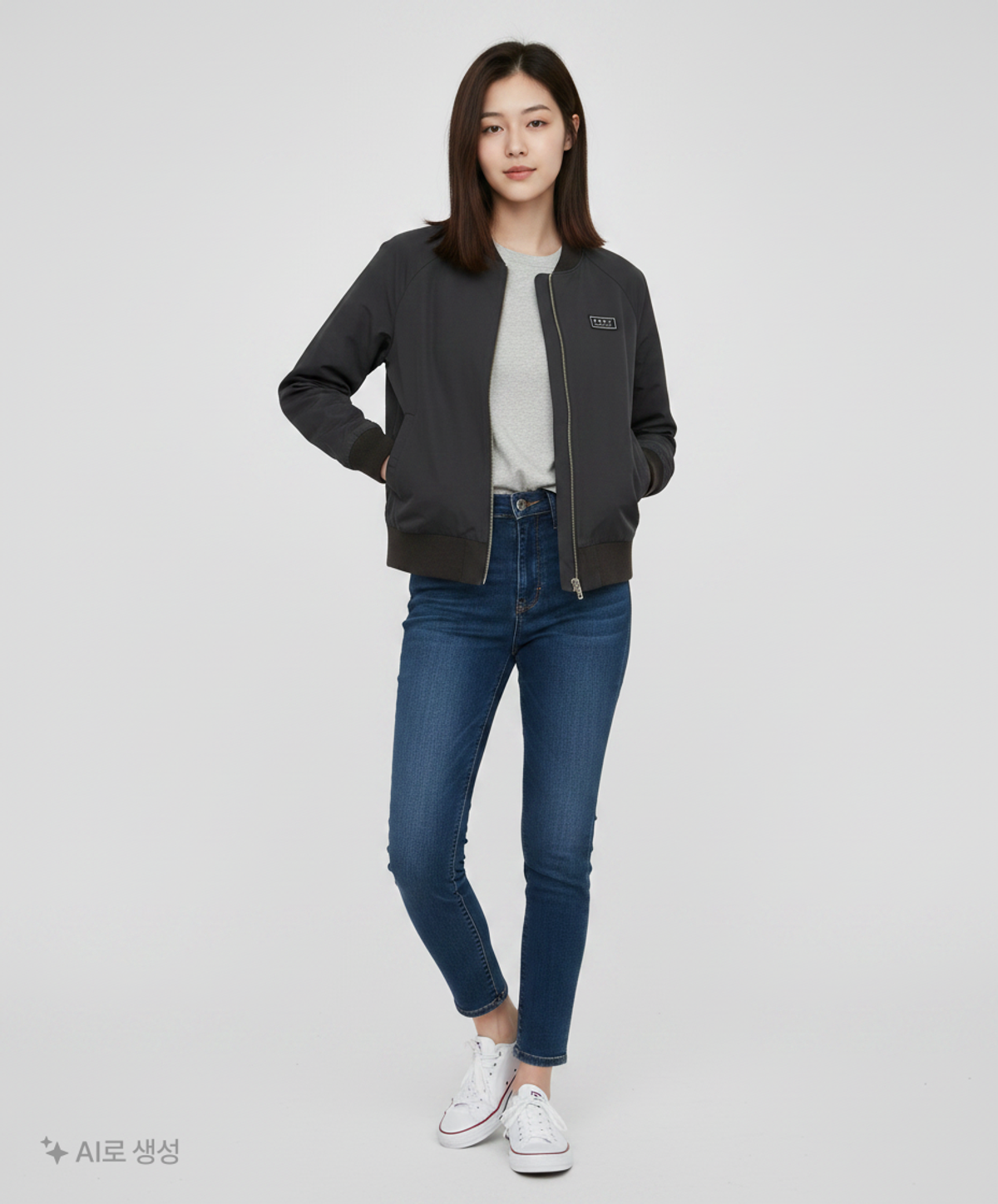 록시(ROXY) 항공 점퍼/블루종/MA-1 S