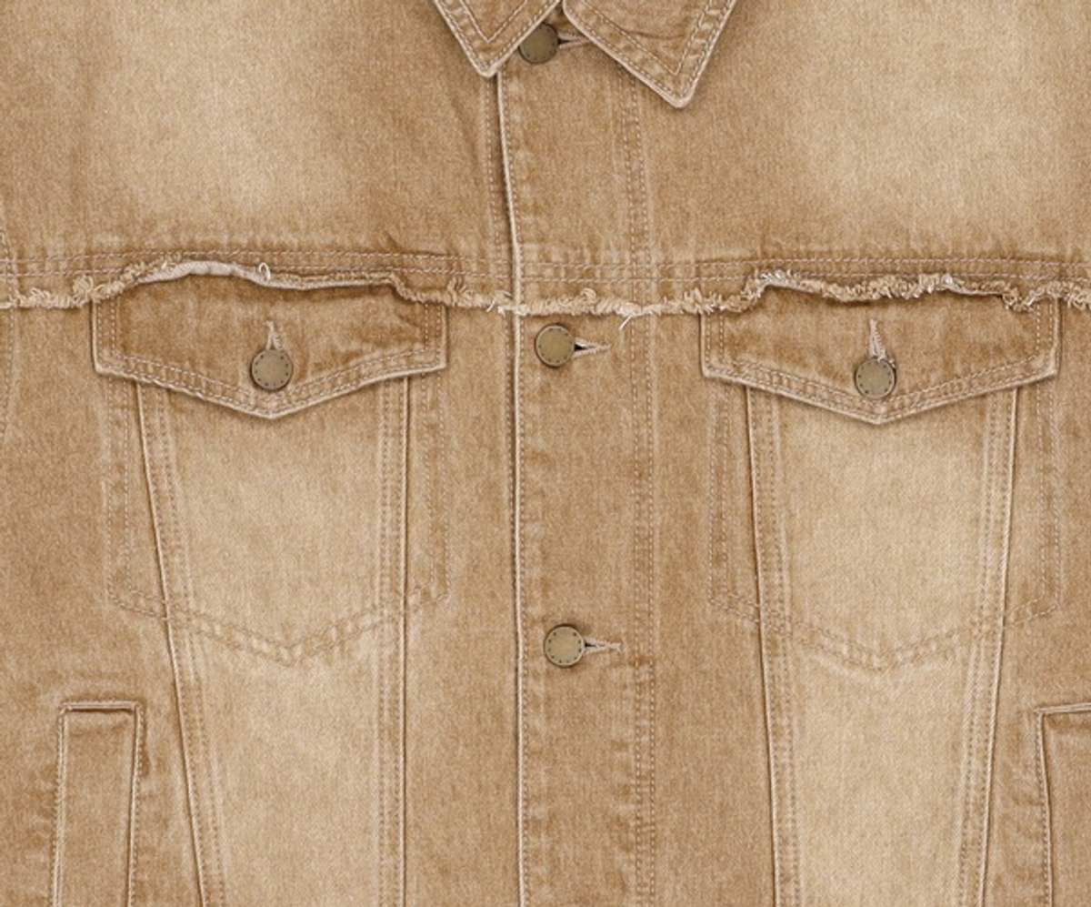 마틴플랜(MARTIN PLAN) Loose Out Denim Jacket - BROWN 105