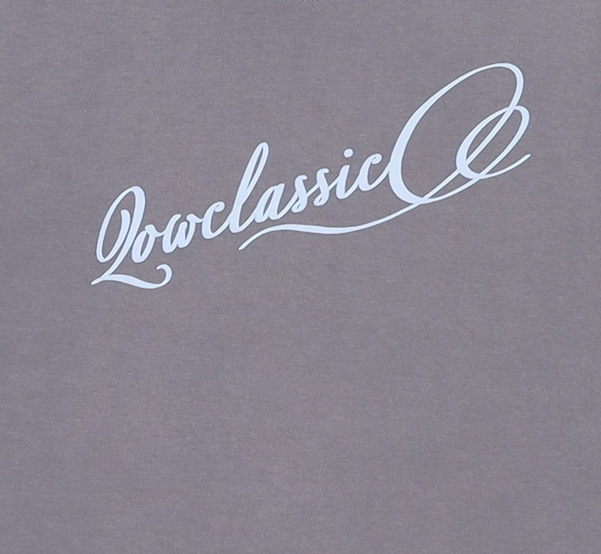 로우클래식(LOW CLASSIC) FOAMING PRINTING LOGO T-SHIRT_CHARCOAL_LC242_TS18CC M