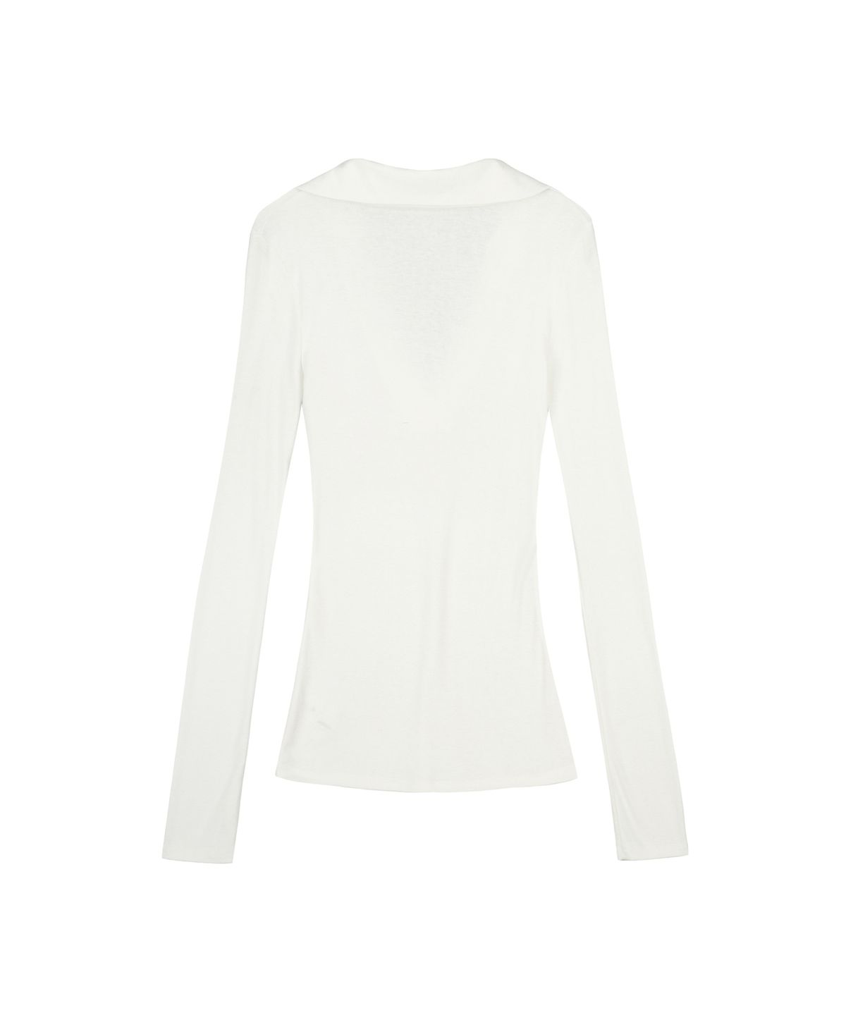 아야즈앤세이(AYASNSEY) NUA COLLAR SLIM TOP (WHITE IVORY)