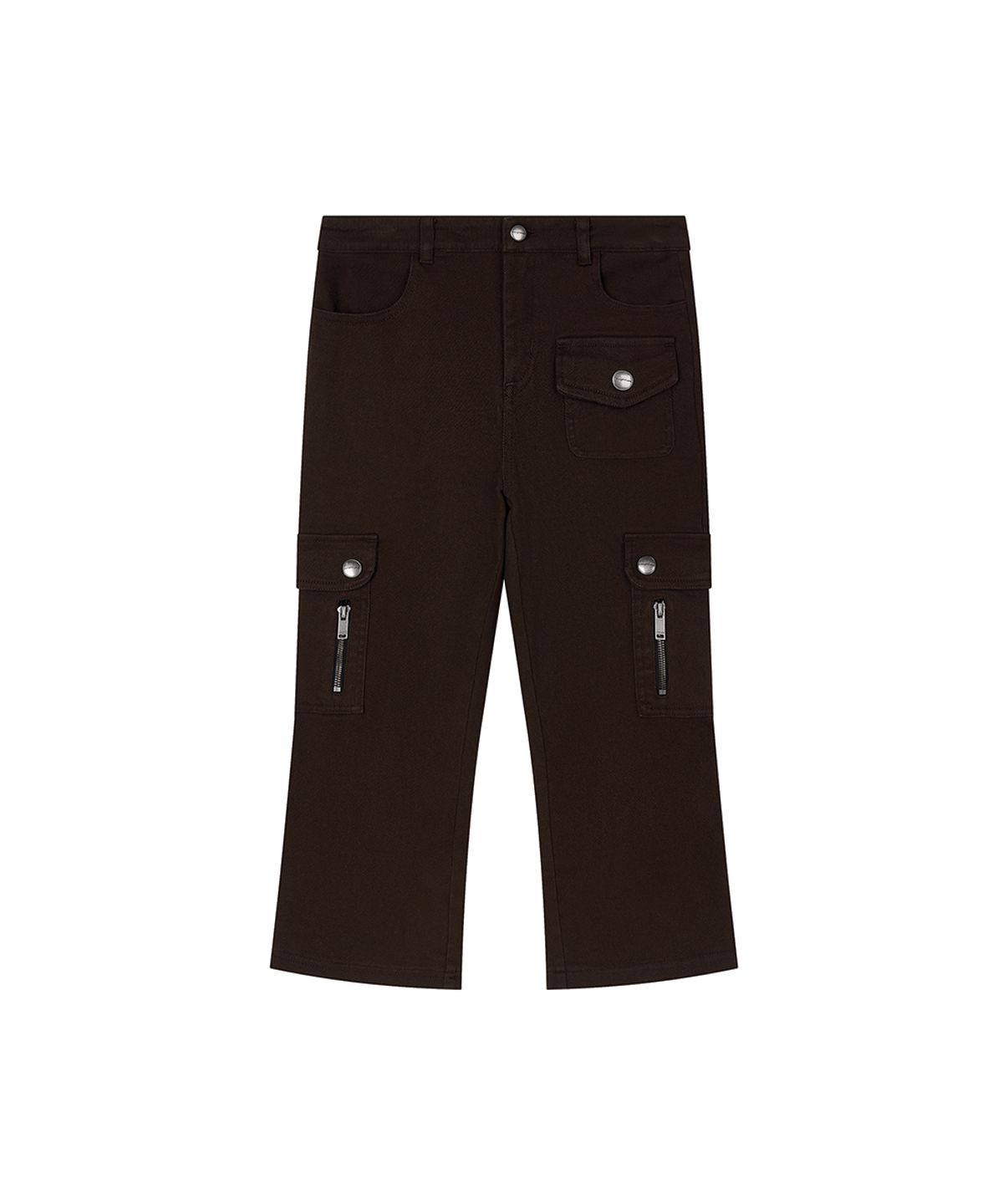 로타입(ROUGHTYPE) Pocket Cargo Capri Pants - Brown
