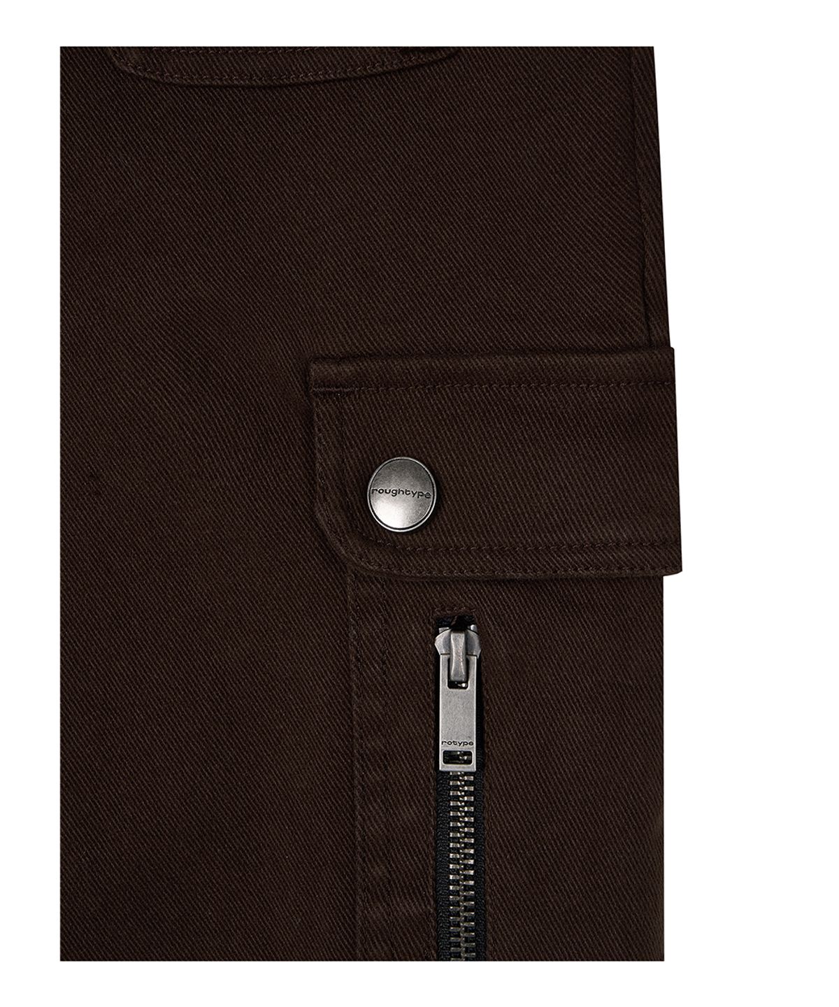로타입(ROUGHTYPE) Pocket Cargo Capri Pants - Brown