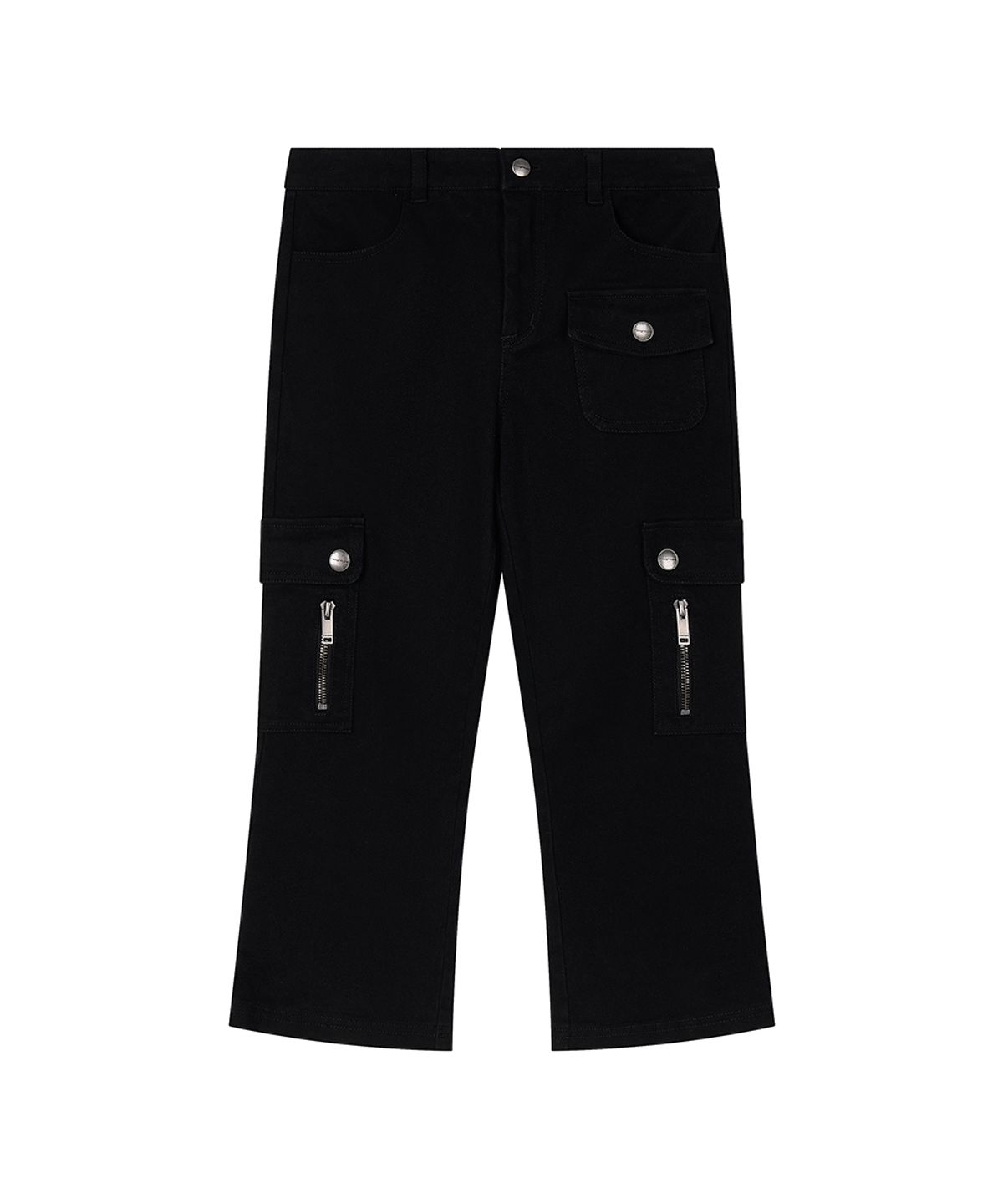 로타입(ROUGHTYPE) Pocket Cargo Capri Pants - Black