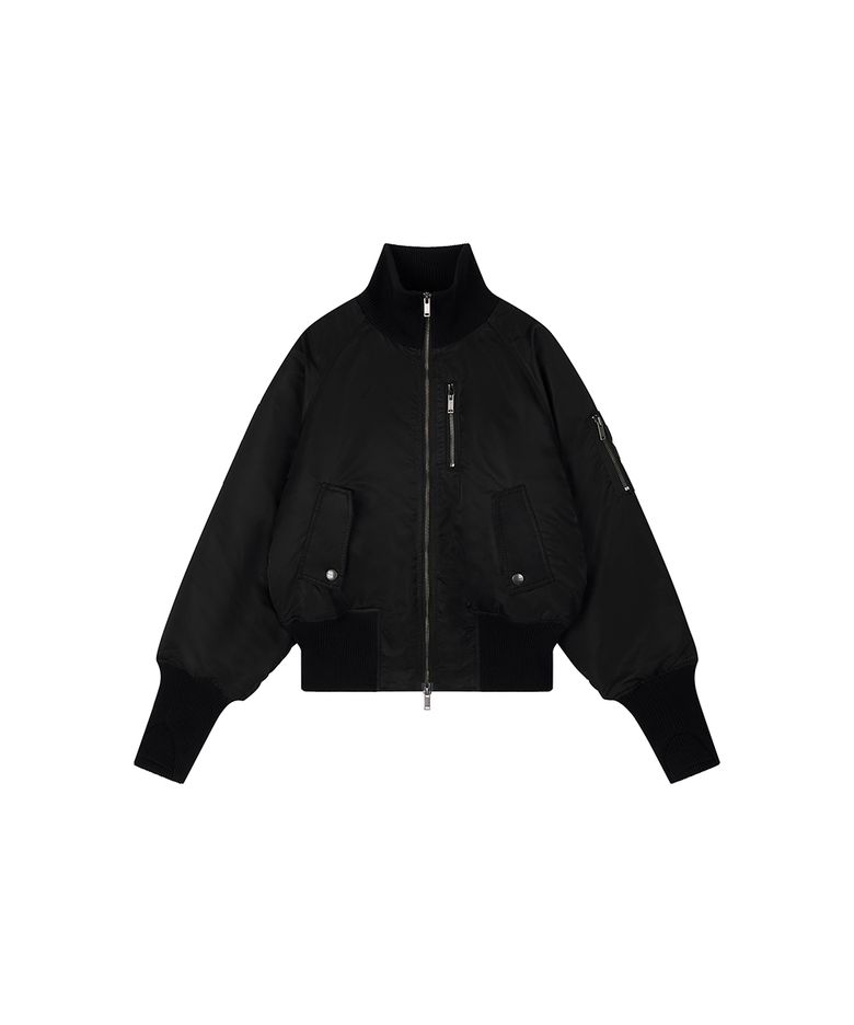 Utility Bold Rib MA-1 Jacket - Black