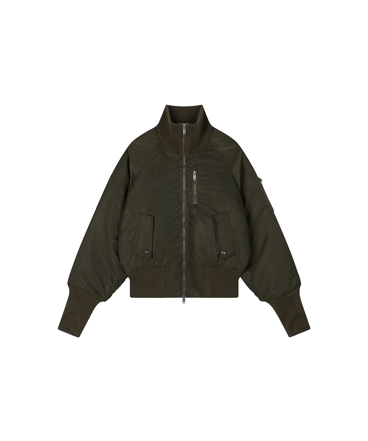 로타입(ROUGHTYPE) Utility Bold Rib MA-1 Jacket - Khaki