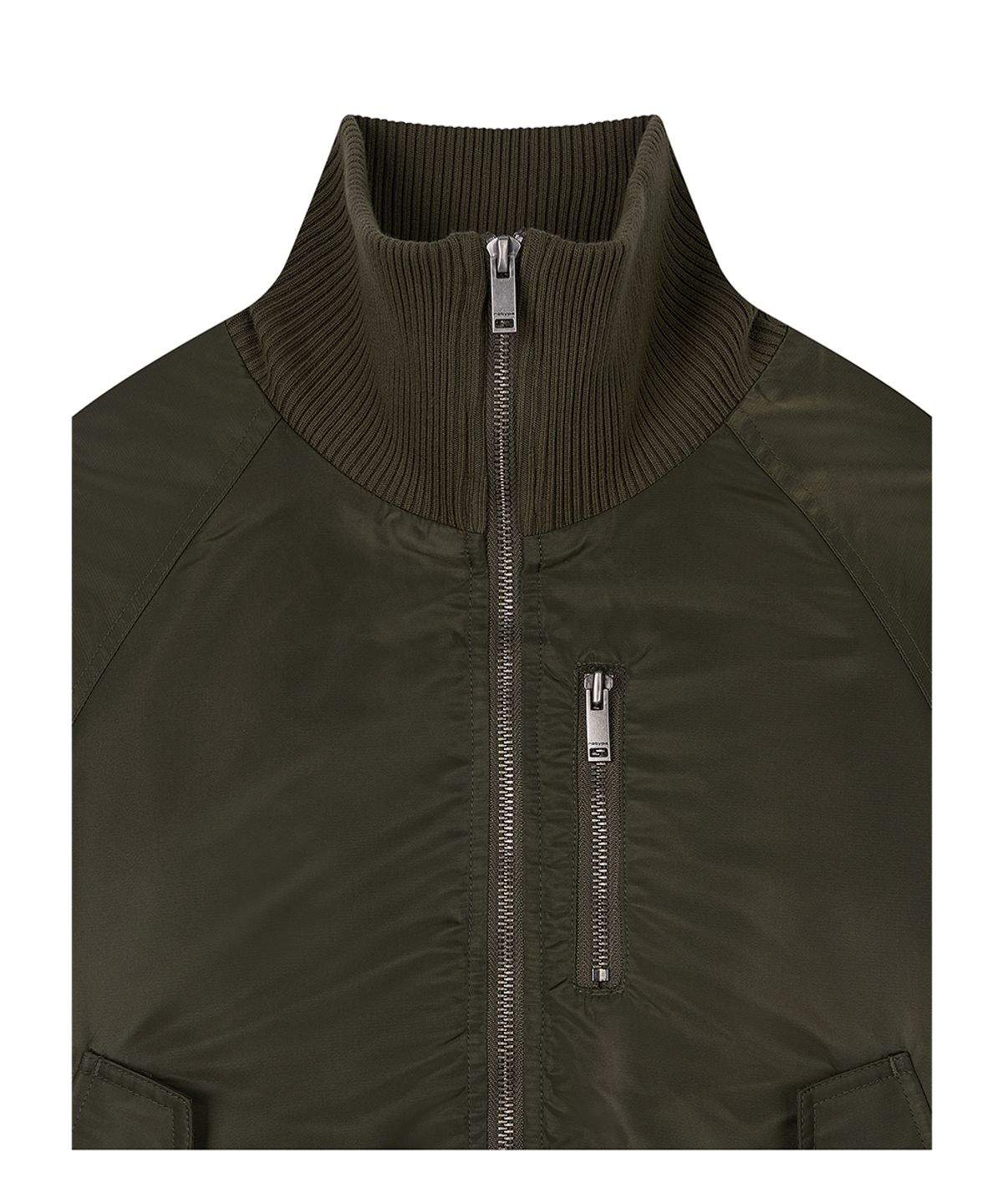 로타입(ROUGHTYPE) Utility Bold Rib MA-1 Jacket - Khaki