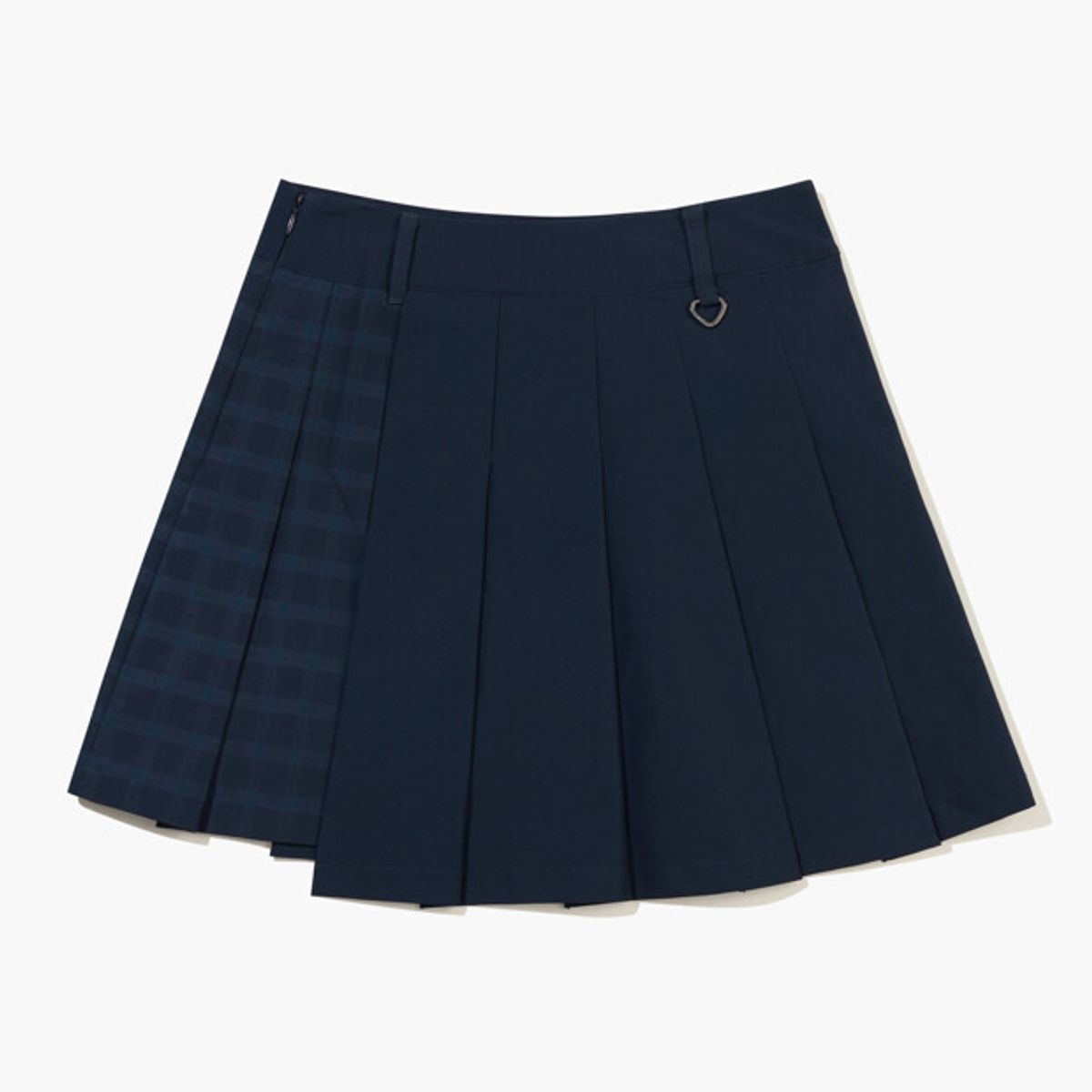 르꼬끄 골프(LECOQ GOLF) 여성 클래식 체크 플리츠 스커트 _NAVY GR322LSK82