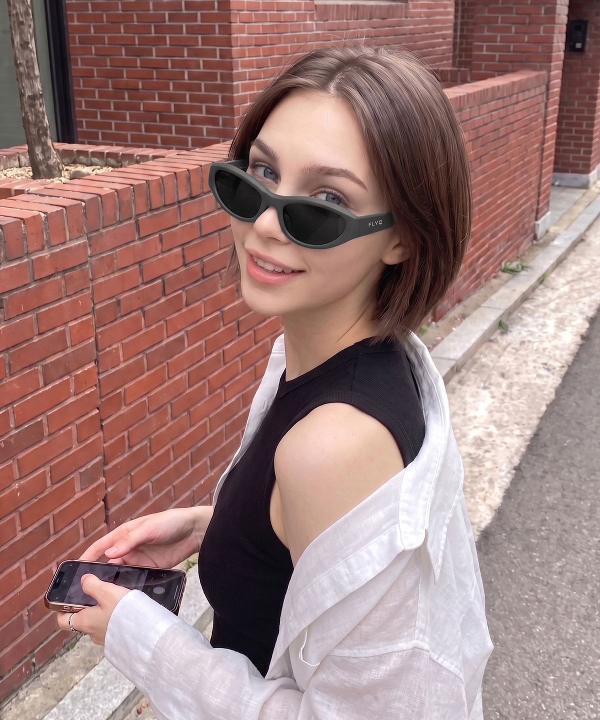 맵시크(MAPCHIC) [맵시크x플라이크]ION B2 MATTE GRAY_선글라스