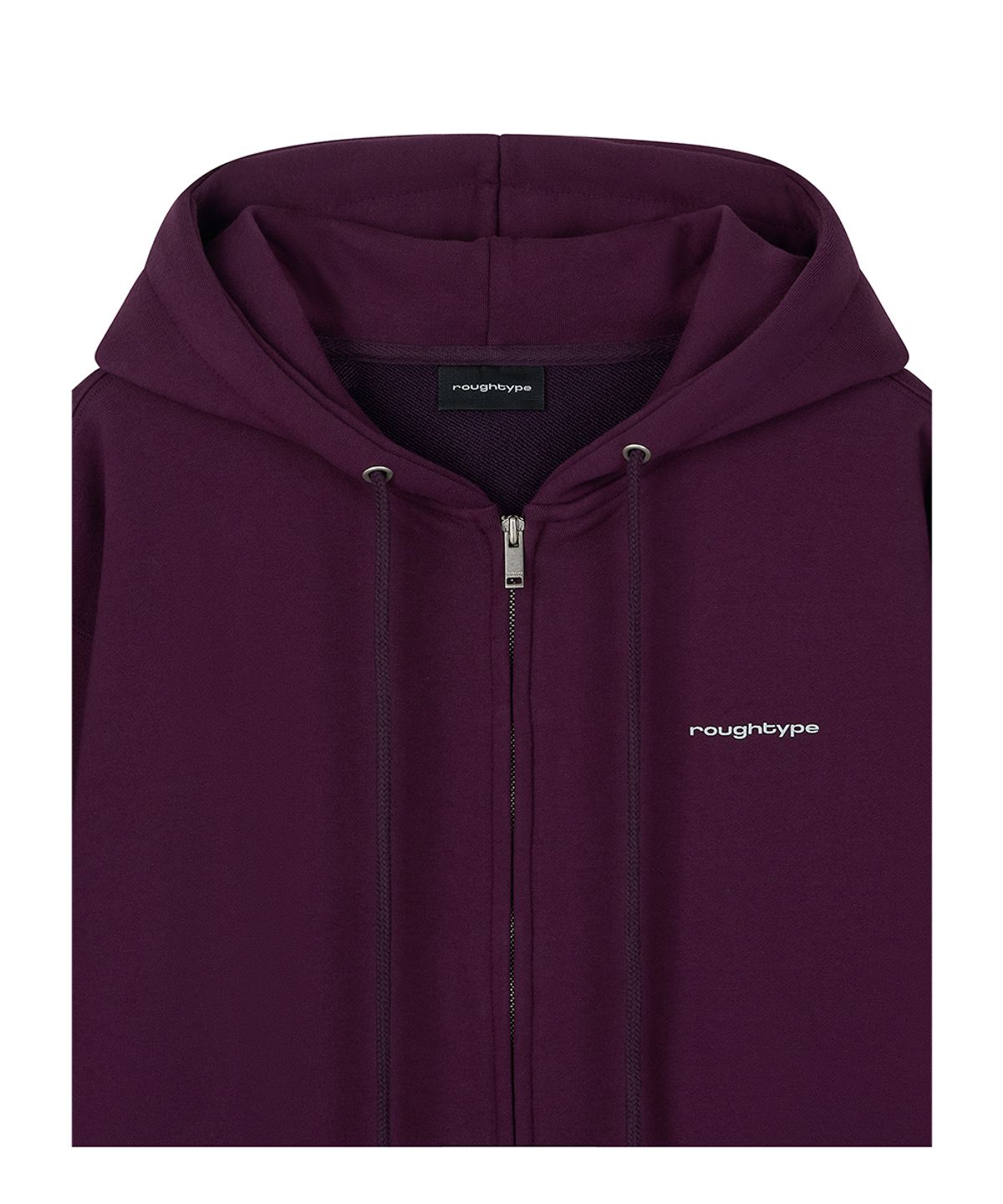 로타입(ROUGHTYPE) roughtype Signature Over Fit Hood Zip-up - Deep purple