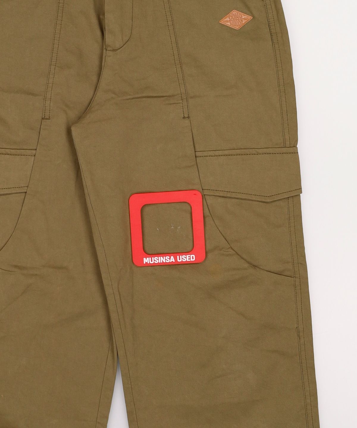 꼬모니노즈(COMONINOZ) W WENDY COTTON PANTS [KHAKI] S