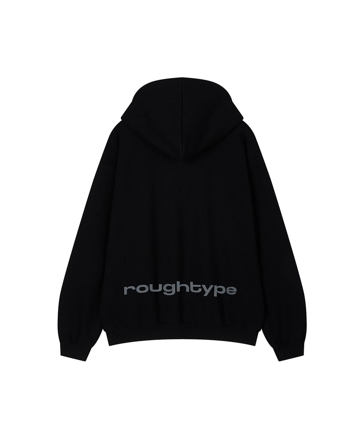 로타입(ROUGHTYPE) roughtype Signature Over Fit Hood Zip-up -Black
