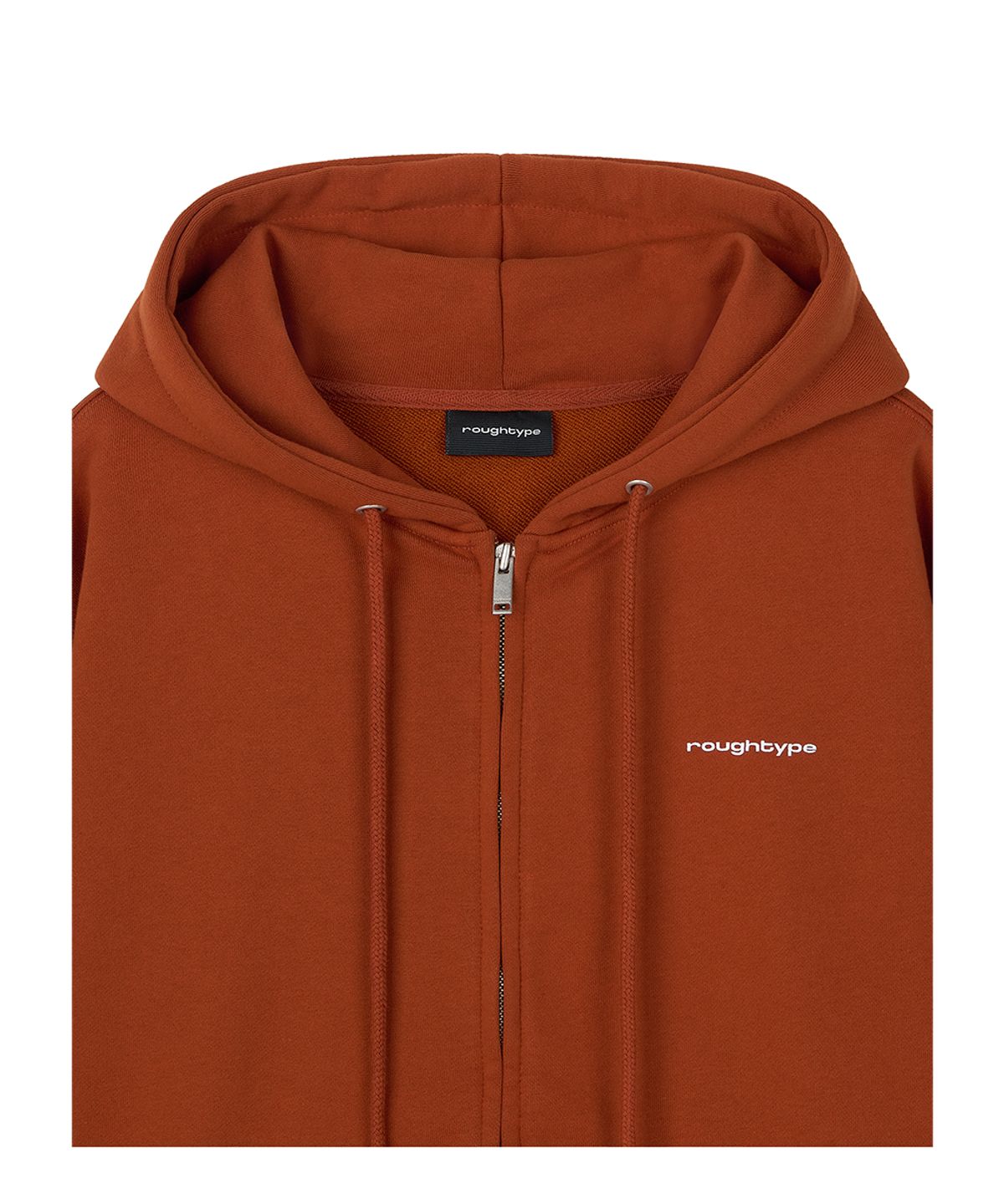 로타입(ROUGHTYPE) roughtype Signature Over Fit Hood Zip-up - Rust