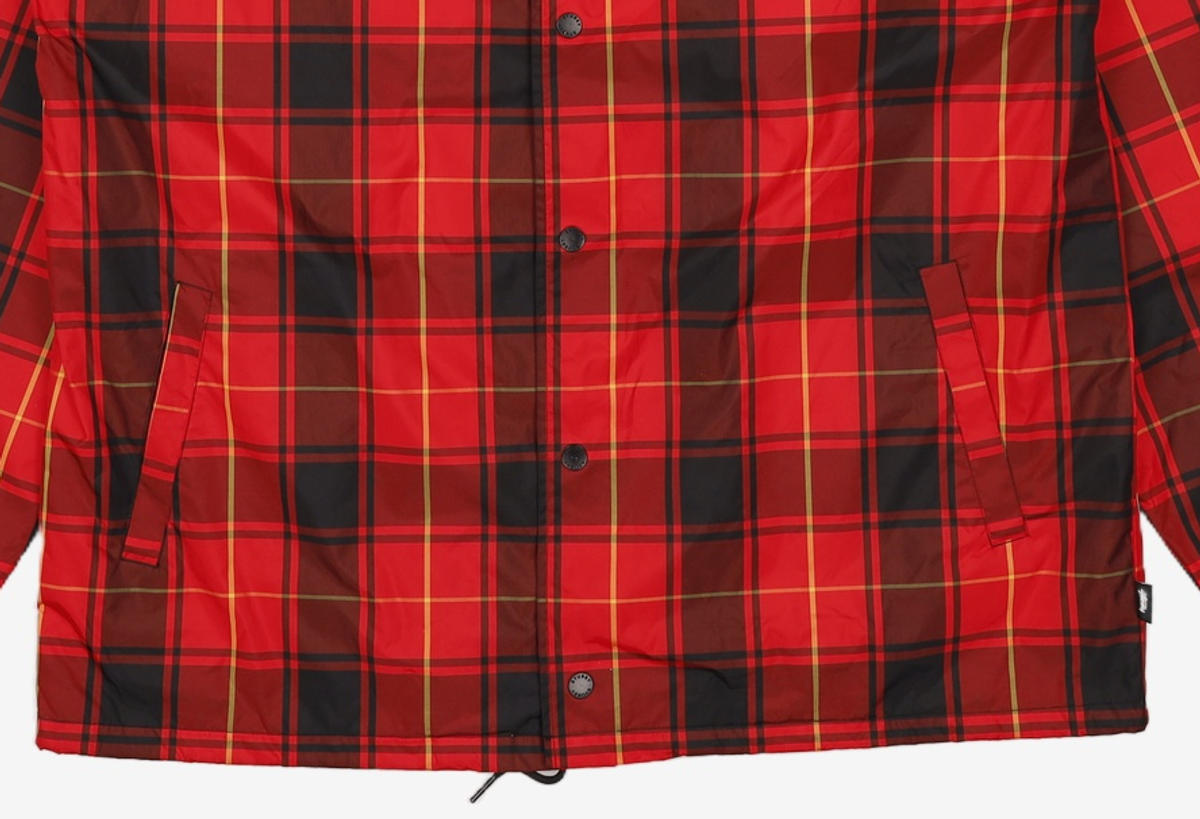 스투시(STUSSY) 스투시 115353 CRUIZE COACH JACKET-RED PLAID XXL