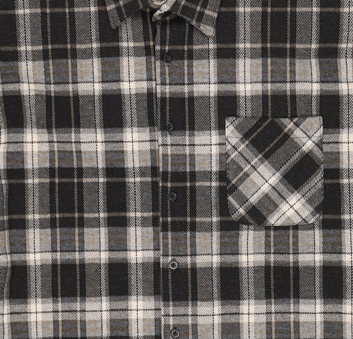 어반드레스(AVANDRESS) Aiden Check Shirt BLACK XL