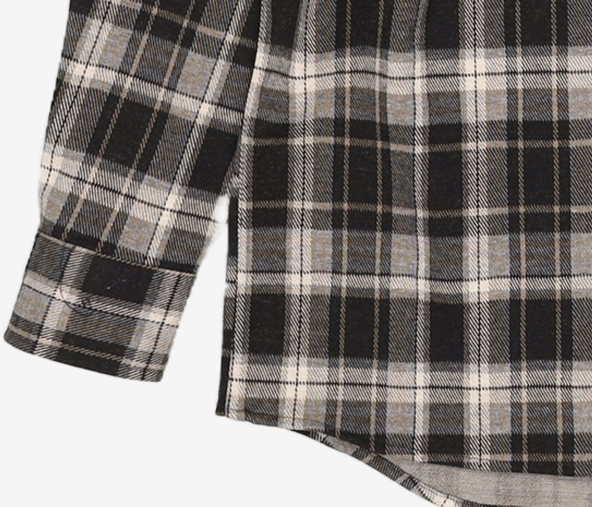 어반드레스(AVANDRESS) Aiden Check Shirt BLACK XL