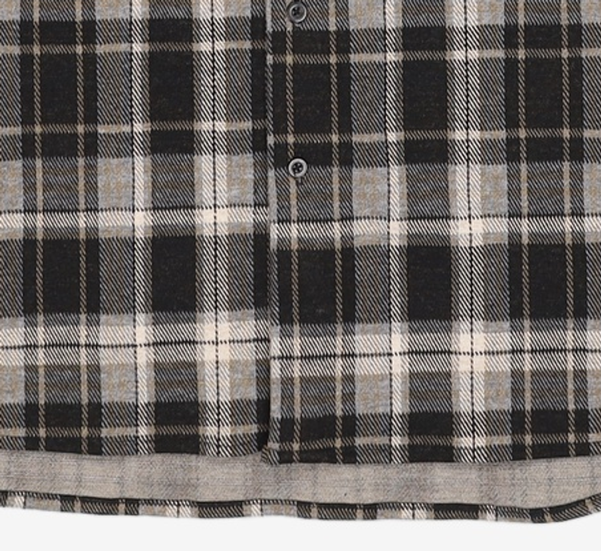 어반드레스(AVANDRESS) Aiden Check Shirt BLACK XL