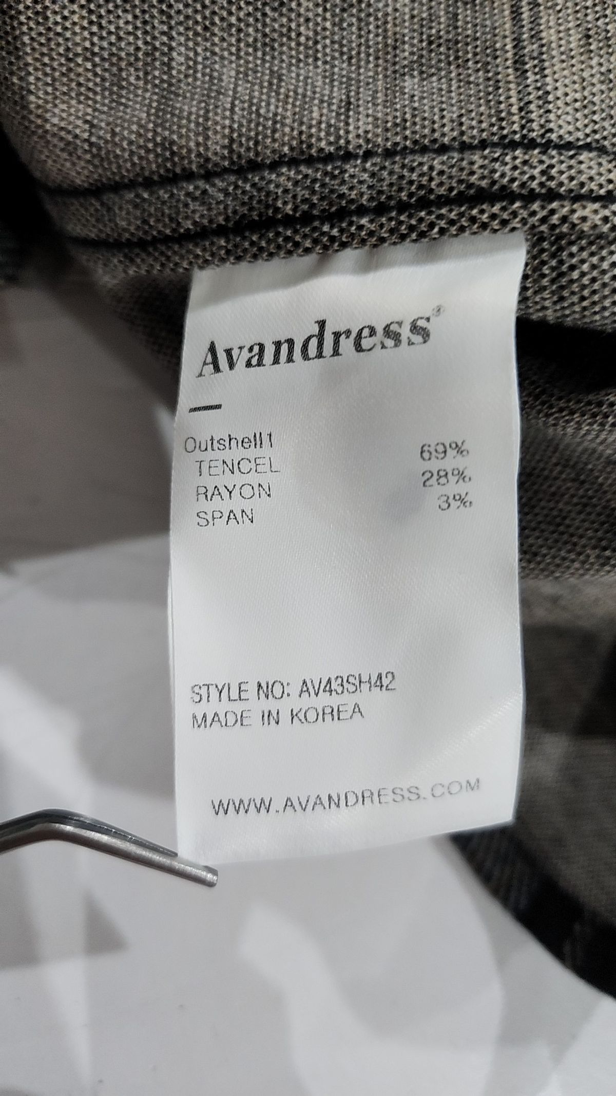어반드레스(AVANDRESS) Aiden Check Shirt BLACK XL