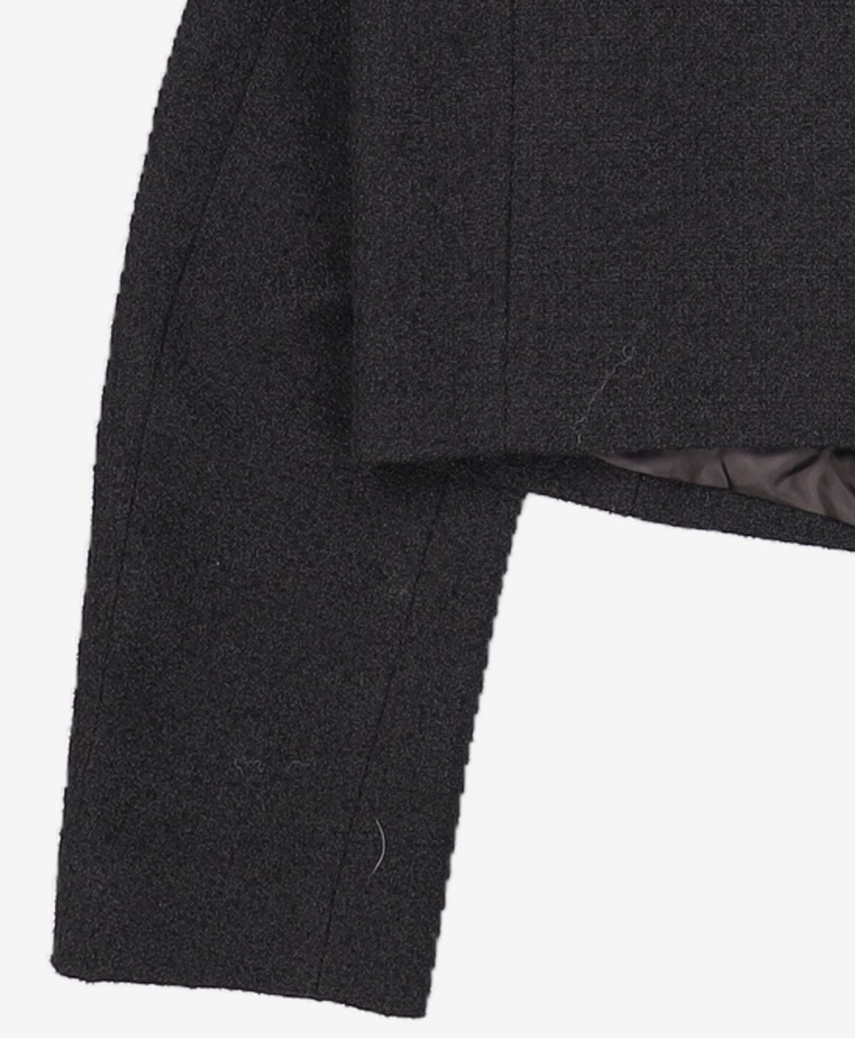 미쏘(MIXXO) 라운드넥 수술 트위드 자켓_MIWJKE301G M