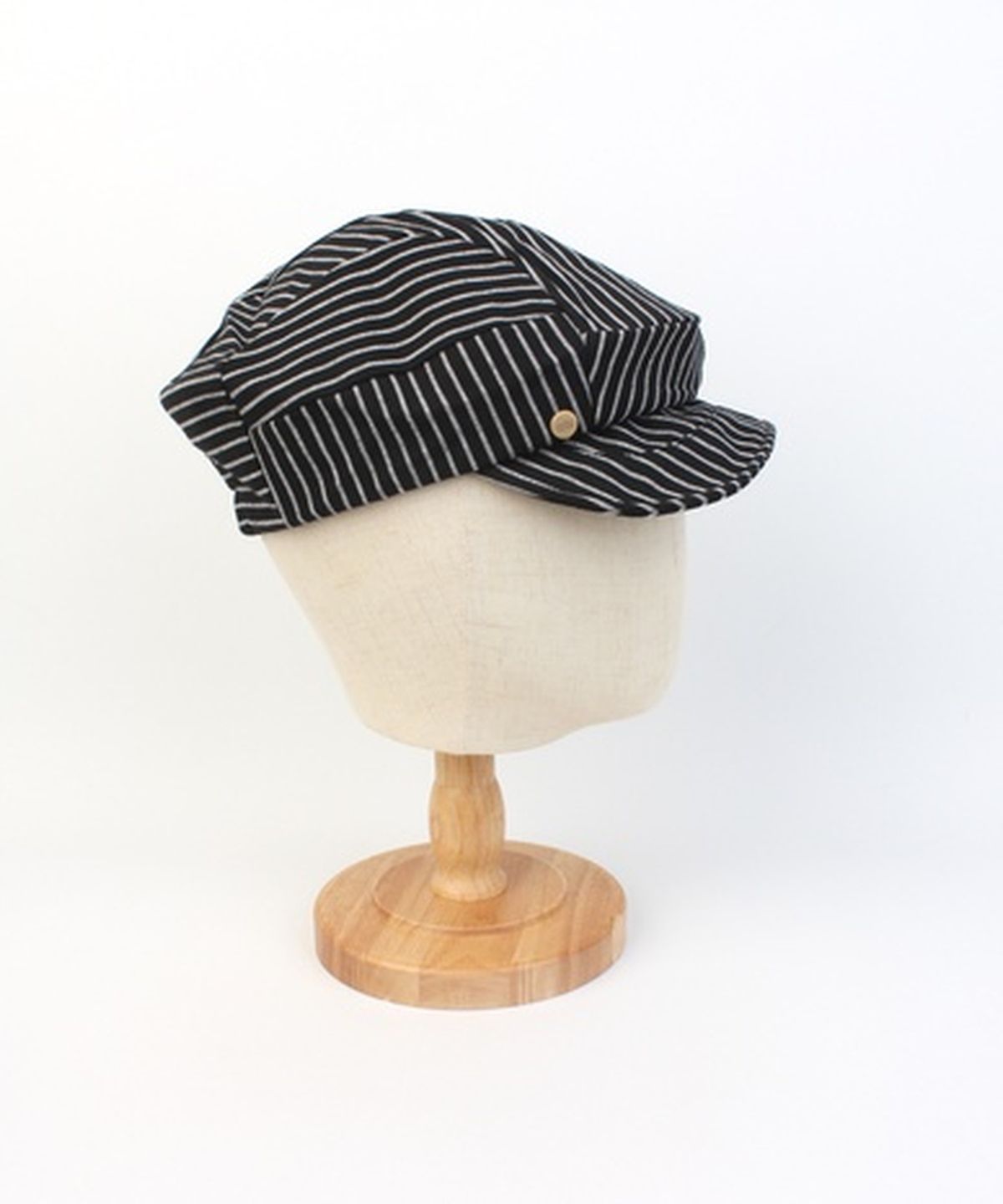 유니버셜 케미스트리(UNIVERSAL CHEMISTRY) Stripe Wrinkle Black Wire Marine Cap 주름모자