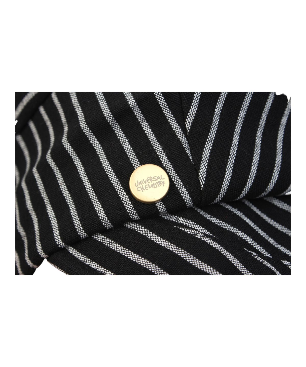 유니버셜 케미스트리(UNIVERSAL CHEMISTRY) Stripe Wrinkle Black Wire Marine Cap 주름모자