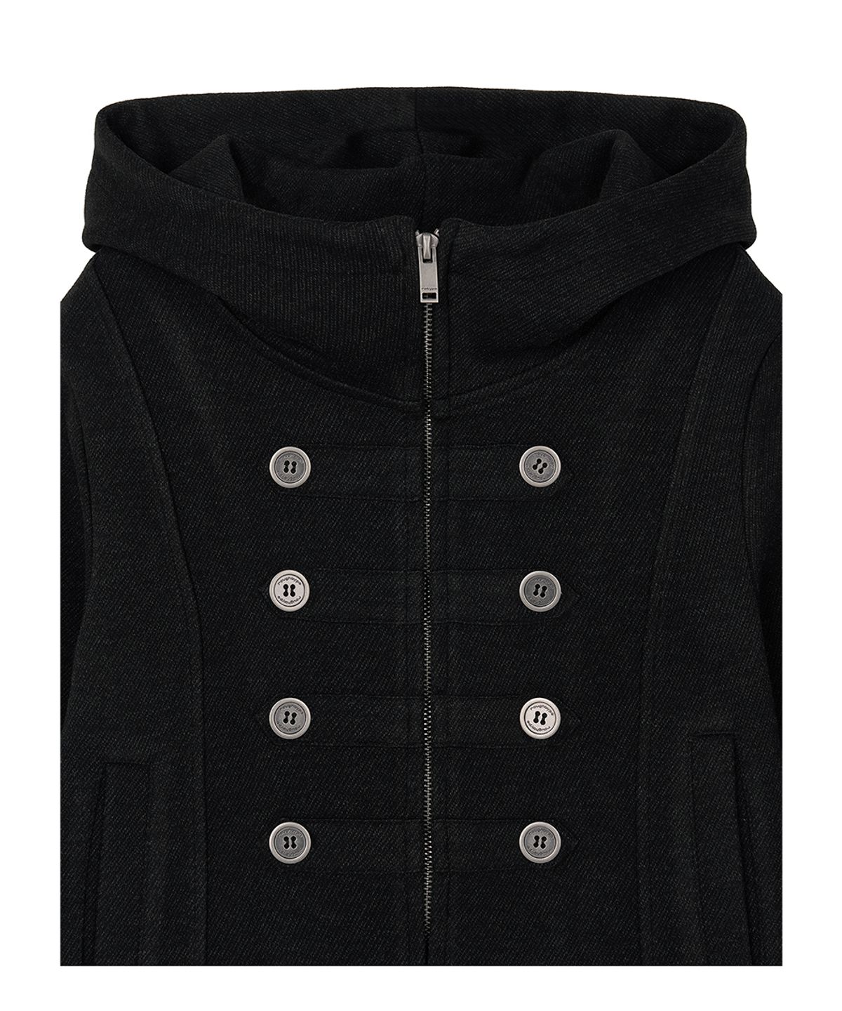 로타입(ROUGHTYPE) Leon Training Hood Zip-up - Black