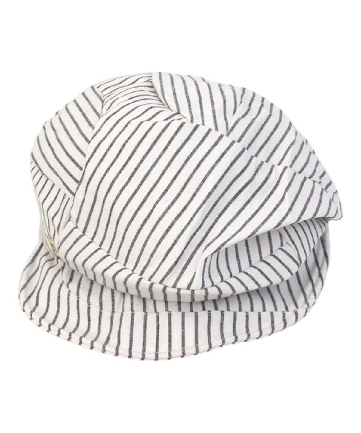 유니버셜 케미스트리(UNIVERSAL CHEMISTRY) Stripe Wrinkle White Wire Marine Cap 주름모자