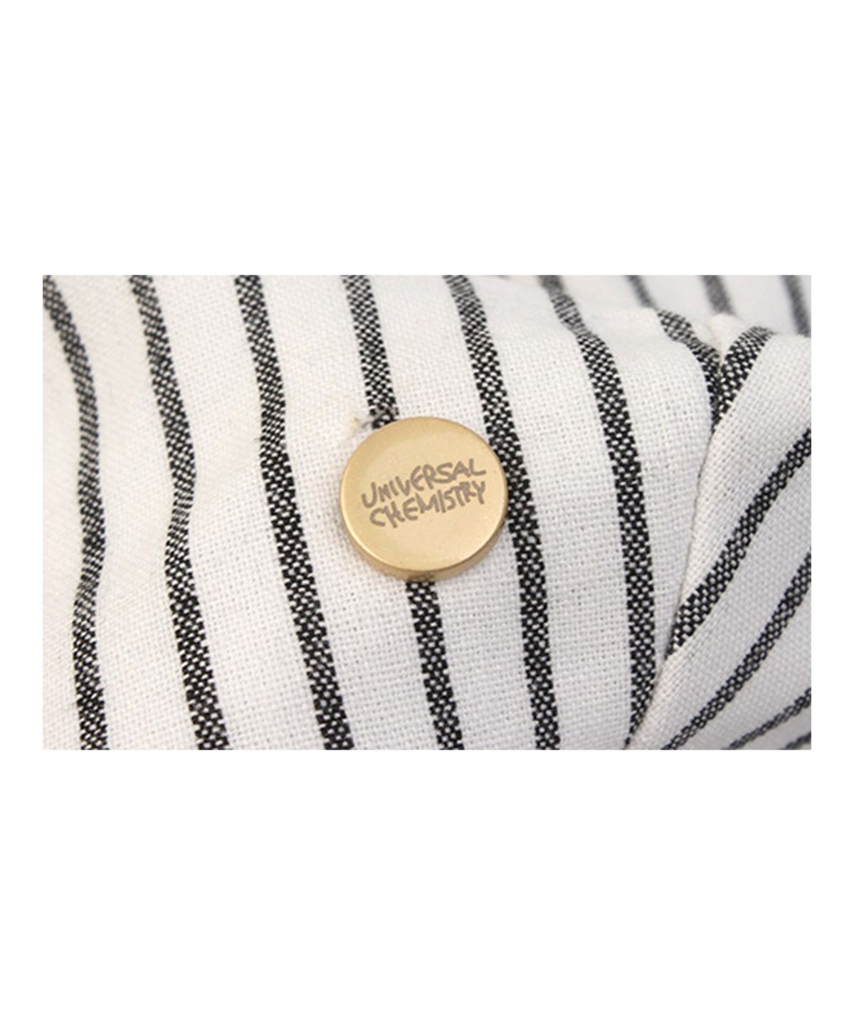 유니버셜 케미스트리(UNIVERSAL CHEMISTRY) Stripe Wrinkle White Wire Marine Cap 주름모자