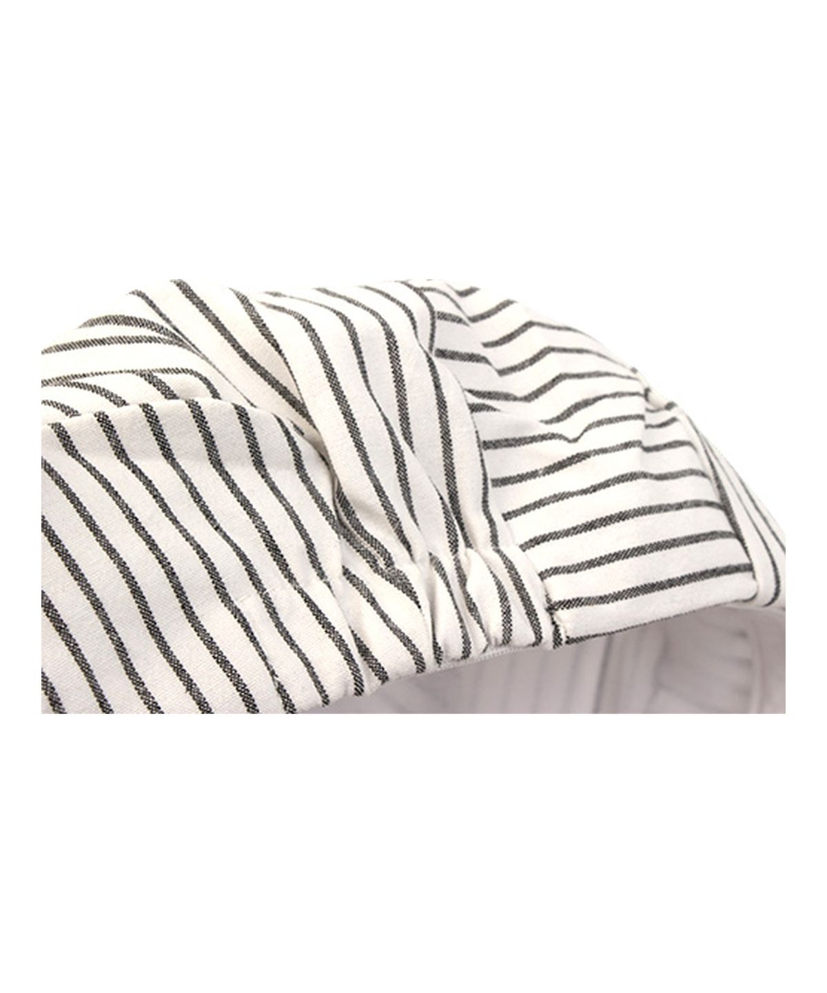 유니버셜 케미스트리(UNIVERSAL CHEMISTRY) Stripe Wrinkle White Wire Marine Cap 주름모자