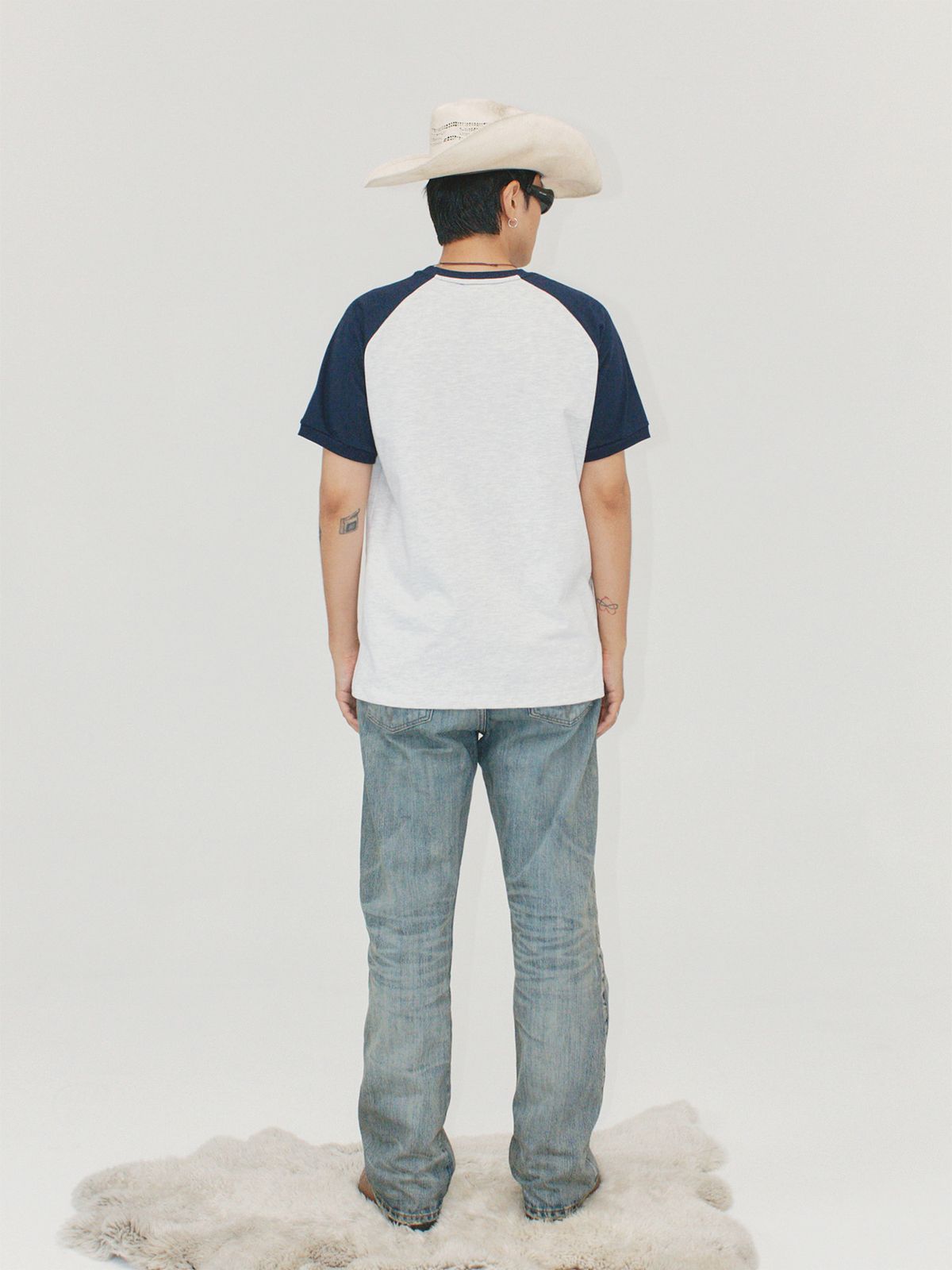 이히하(YEEHEEHAA) crack western hat T (NV)