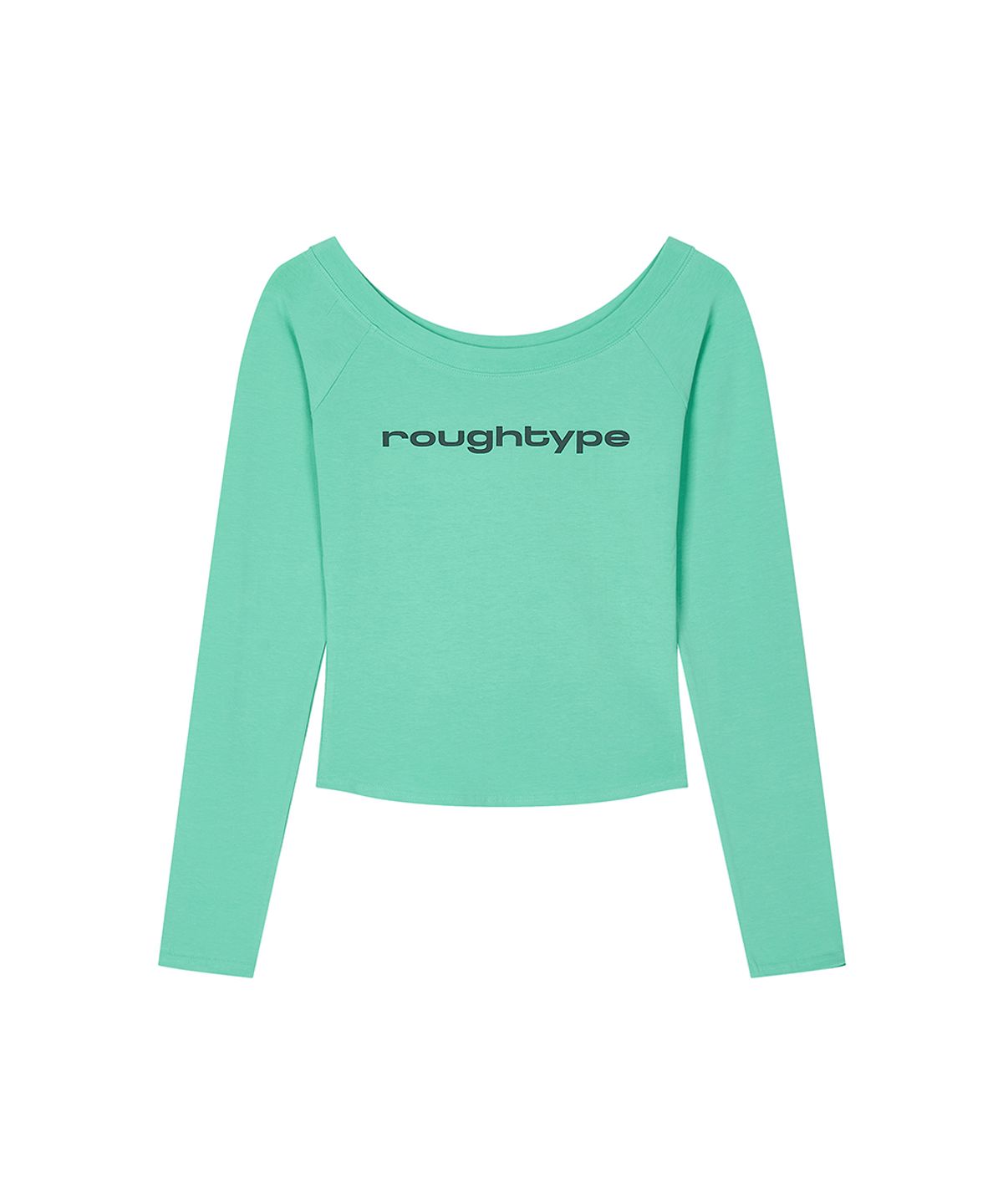 로타입(ROUGHTYPE) Light Off Shoulder Long Sleeve - Mint