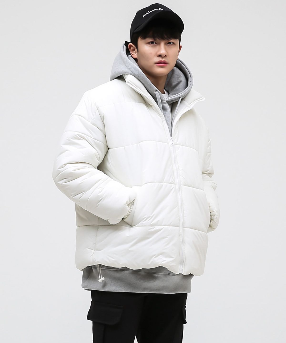 음(UMM) 남자 베이직 클라우드경량 숏패딩점퍼