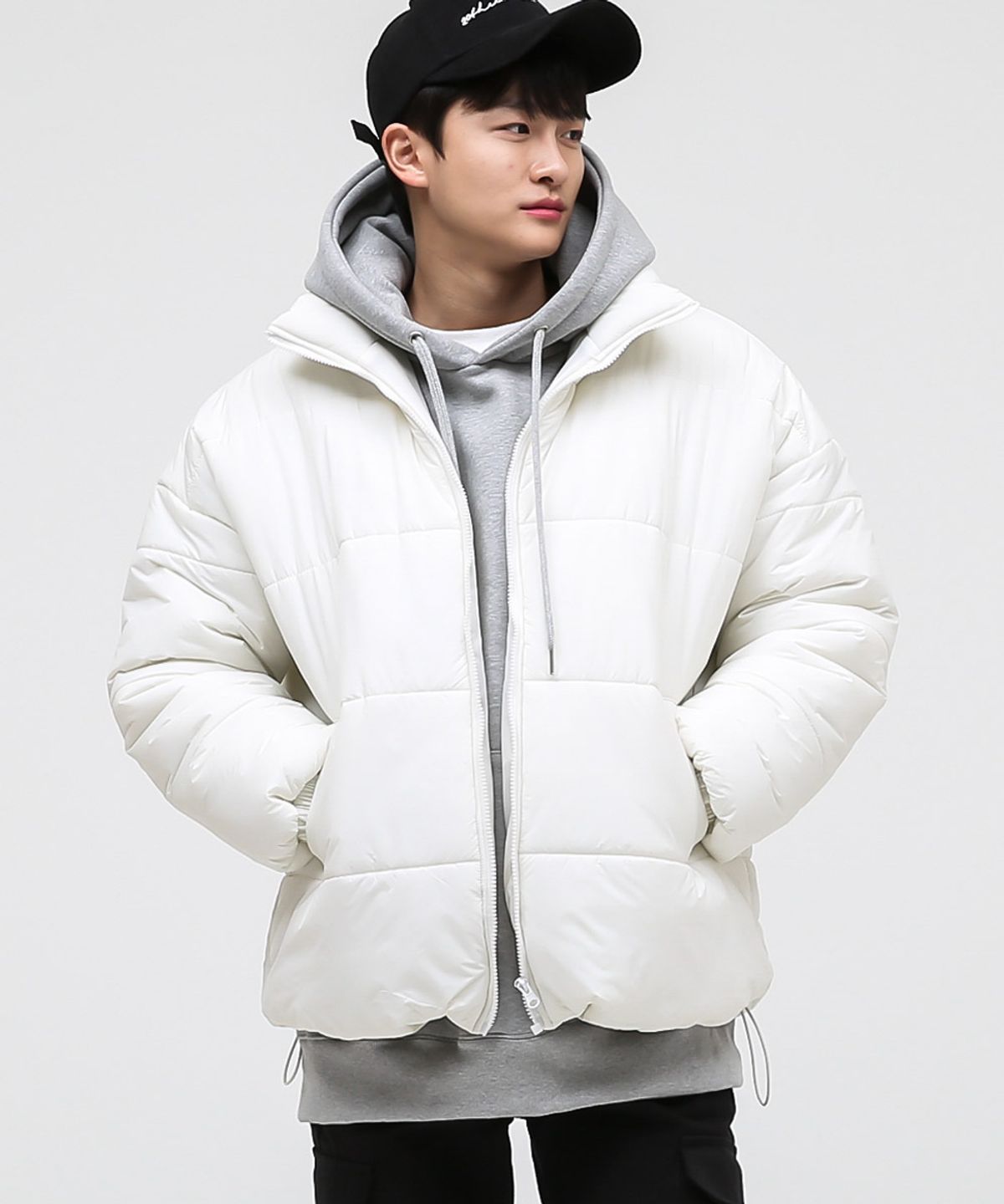 음(UMM) 남자 베이직 클라우드경량 숏패딩점퍼