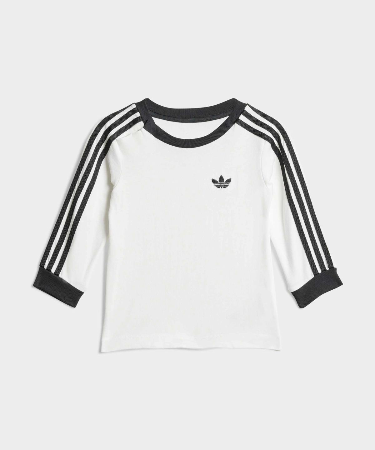 아디다스 키즈(ADIDAS KIDS) 데님 롱 슬리브 키즈 티 세트 인펀트 - 화이트 / JW5312