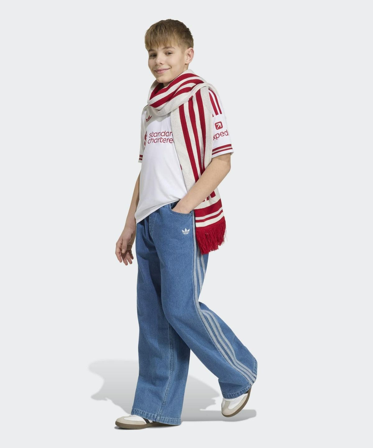 아디다스 키즈(ADIDAS KIDS) 리버풀 FC 26/27 어웨이 저지 주니어 - 화이트 / KB8302