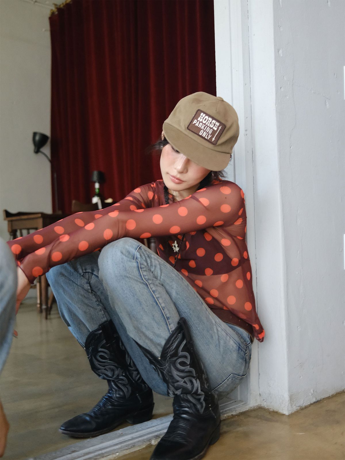 이히하(YEEHEEHAA) horse parking CAP (BG)