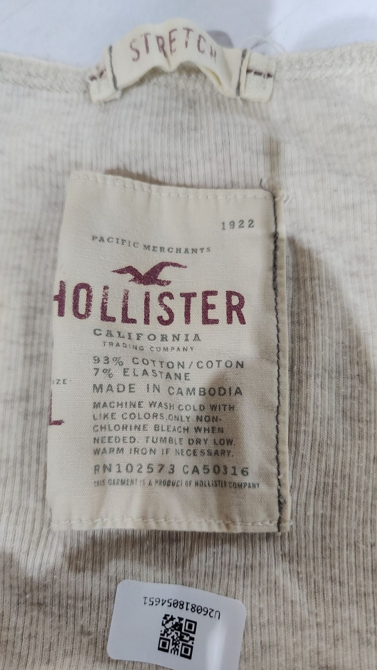 홀리스터(HOLLISTER) 나시/민소매 티셔츠 L
