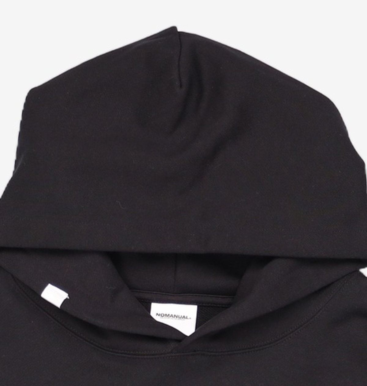 노매뉴얼(NOMANUAL) ARCH D.R LOGO HOODIE - BLACK L