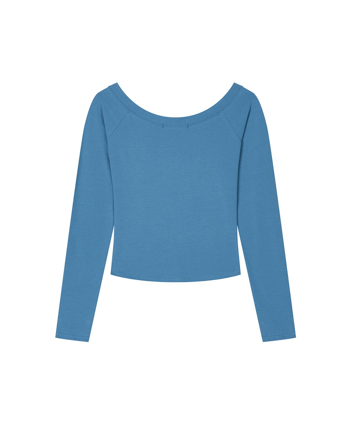 로타입(ROUGHTYPE) Light Off Shoulder Long Sleeve - Blue