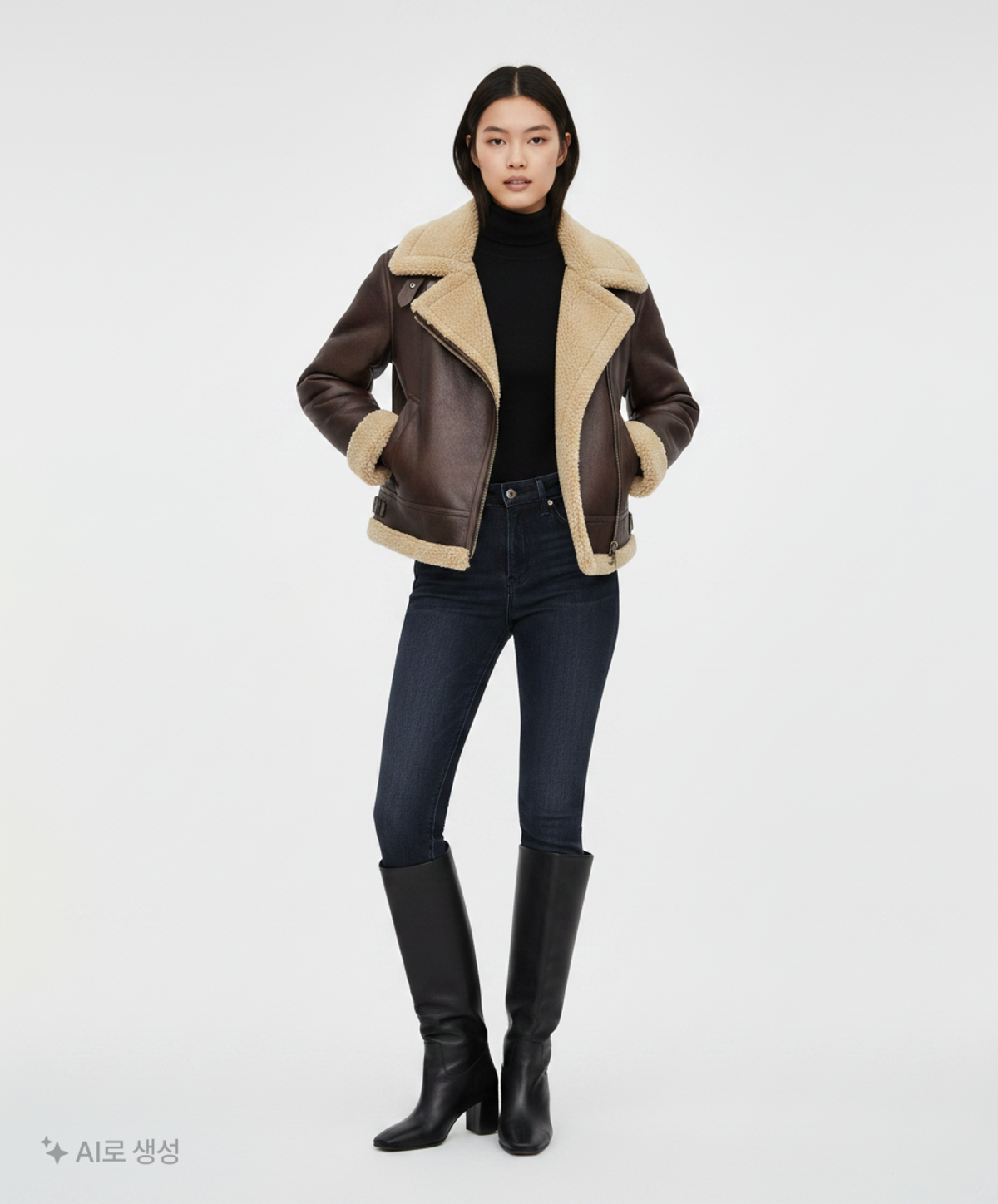자라(ZARA) 무스탕/퍼 S