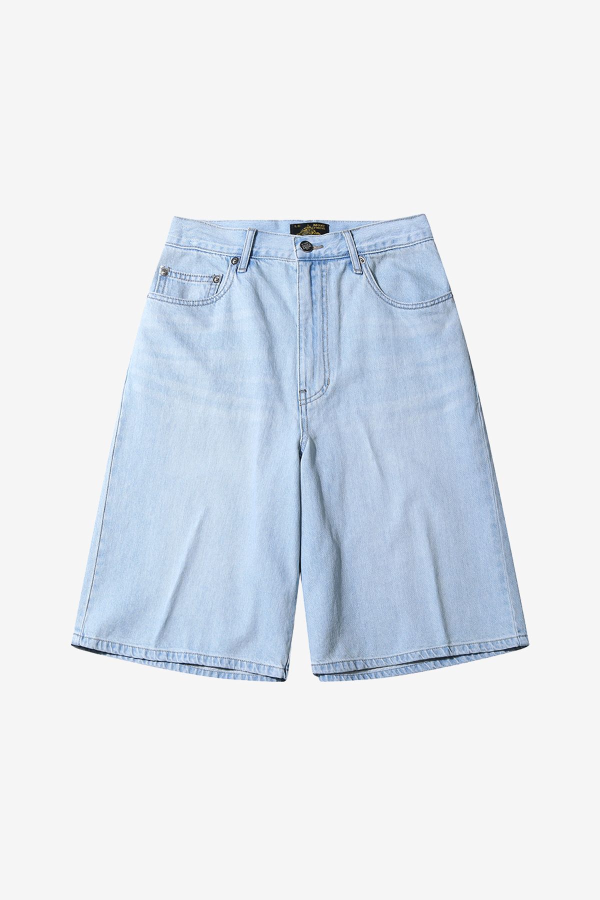 르몽생미셸(LE MONT ST MICHEL) Bermuda Washing Denim Pants_Light Blue